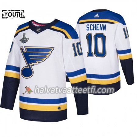 Lasten NHL St. Louis Blues Pelipaita Brayden Schenn 10 Adidas 2019 Stanley Cup Champions Valkoinen Authentic Lasten NHL St. Louis Blues Pelipaita Brayden Schenn 10 Adidas 2019 Stanley Cup Champions Valkoinen Authentic